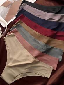 Kit 3 Calcinha Tanga Corte a Laser Sem Costura Fashion Moda Feminina Conforto