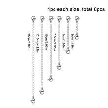 6/12pcs Stainless Steel Chain Extender, Necklace Bracelet And Anklet Necklace Chain Extender, Used For Jewelry Making (Double Headed Lobster Buckle) - Extended Chain - View 11
