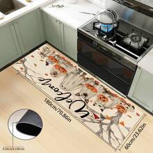 1 pieza Felpudo de Halloween, estampado abstracto de fantasma, animal y calabaza de dibujos animados, antideslizante de diatomita, alfombra de cocina, felpudo, alfombra rectangular impresa en 3D, adecuada para sala de estar, dormitorio, pasillo, baño, lavandería, decoración del hogar interior y exterior - Multicolor - Ver 22