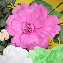 1pc Giant Rose Flowers,Huge Artificial Flowers,Velvet Peony Fake Flower,Creative Gift Handmade Rose For Wedding Anniversary, Valentine's Day, Mother's Day Wedding Display - Multicolor - View 11