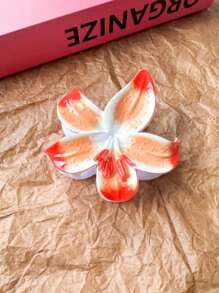 1/2/6 piezas Pinzas para el cabello de diseño de flores de acrílico de gran tamaño, accesorios elegantes y sofisticados para el cabello personalizados para mujeres, uso versátil para el día a día