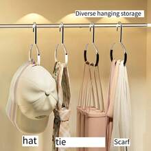 Estante metálico ahorra espacio - Estante colgante portátil de acero de aleación, adecuado para gorras de béisbol, etc. - Excelente para la organización en dormitorios y hogares - Multicolor - Ver 6