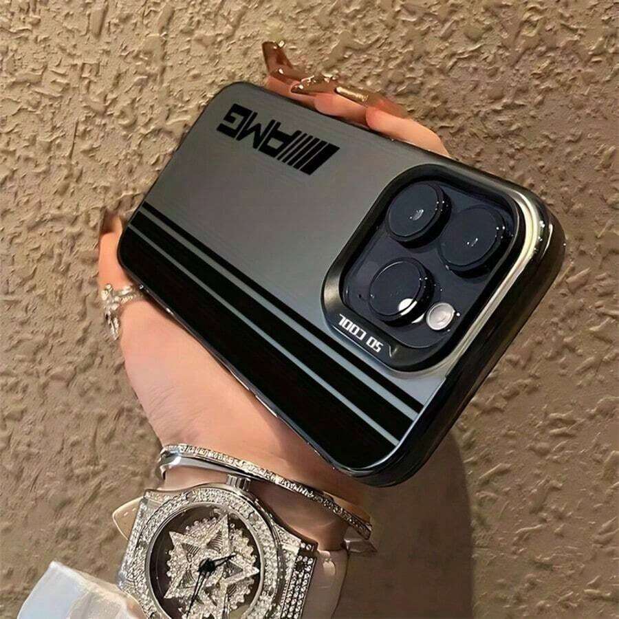 Luxus AMG Slogan Phone Case Compatible With Ip16, 15, 14, 13, 12, 11 Pro Max, X, XR, XS Max, 8, 7 Plus, With Matte Shockproof Back - màu đen - Xem 1