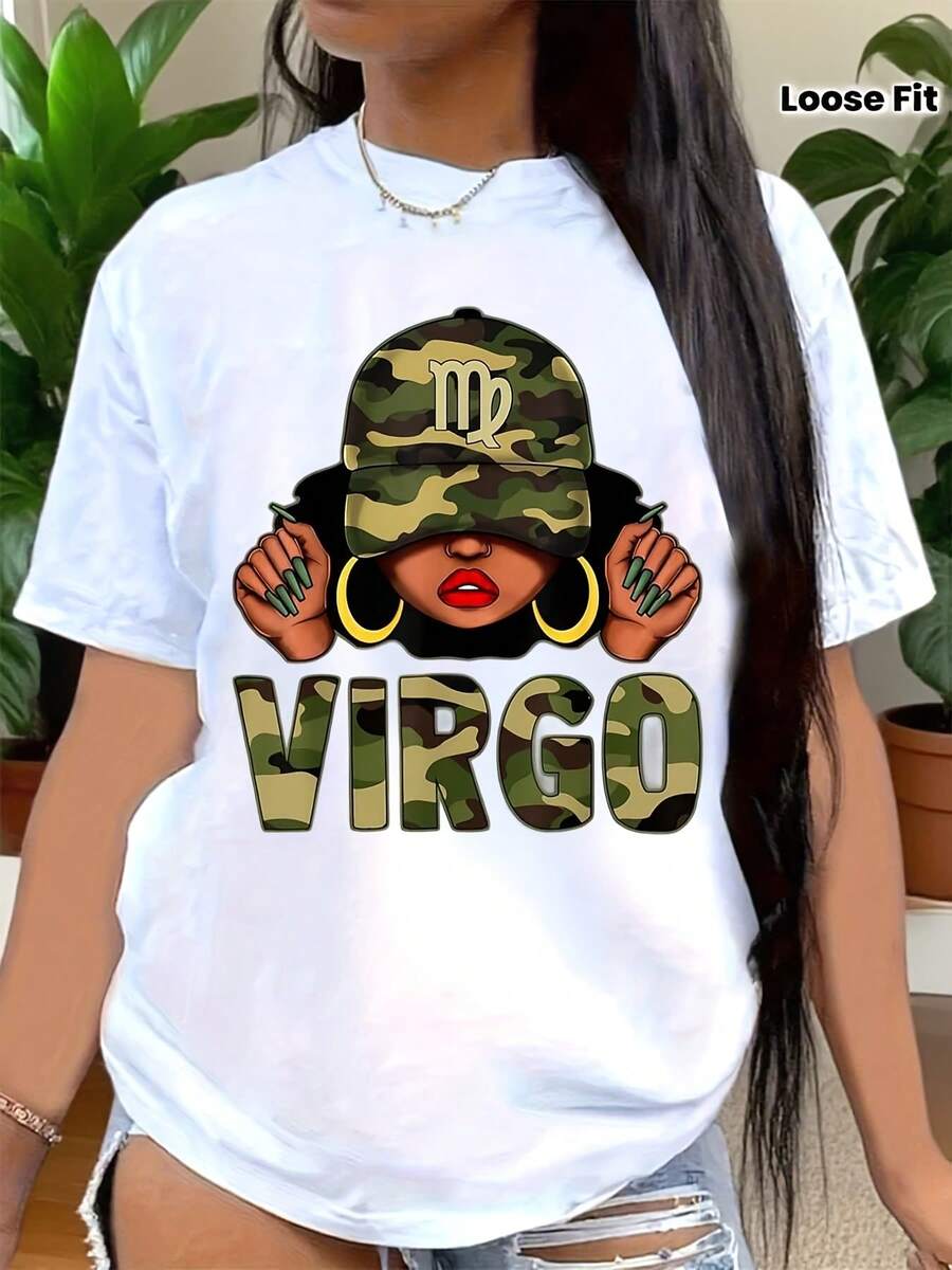 Virgo Shirt, Virgo Zodiac Shirt, Astrology Shirt, Zodiac Signs Shirt, Virgo Birthday Gift, Zodiac Signs Gift, Horoscope Shirt - White - View 1