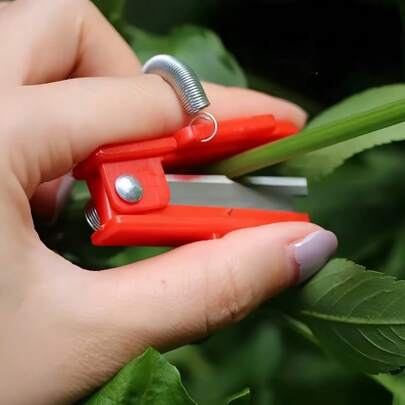 1pc Alloy Steel Pruner, Suitable For Bonsai, Classic Gardening Trimming Scissors - Multifunctional Hand Tool For Tea Picking, Leaf Trimming And Pinching Buds, Portable And Manual Operation