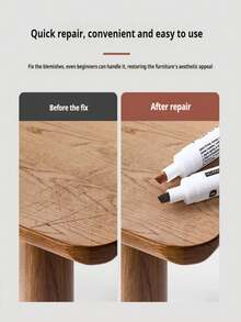 12 piezas de bolígrafos para reparación de muebles, varillas de relleno para reparación de gabinetes de madera y pisos, juego de reparación de arañazos, bolígrafo para reparación de pintura, material compuesto para reparación (algunos estilos, posiciones o logotipos pueden enviarse al azar sin afectar el uso) - Multicolor - Ver 6