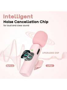 Microphone sans fil Lavalier pour smartphone, microphone sans fil plug-and-play pour l'enregistrement vidéo/audio, micro-cravate pour interview/vlog/enseignement