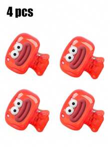 4个亮色旅行牙刷盒,配1个金属牙膏挤压器,透气设计,适合居家、宿舍和旅行使用 | 可爱的牙刷头收纳盒,适合浴室整理、大学必备、家庭旅行和返校季 | 塑料防水牙刷架,防尘收纳盒(红/蓝/白/绿) - 彩色 - 查看 16