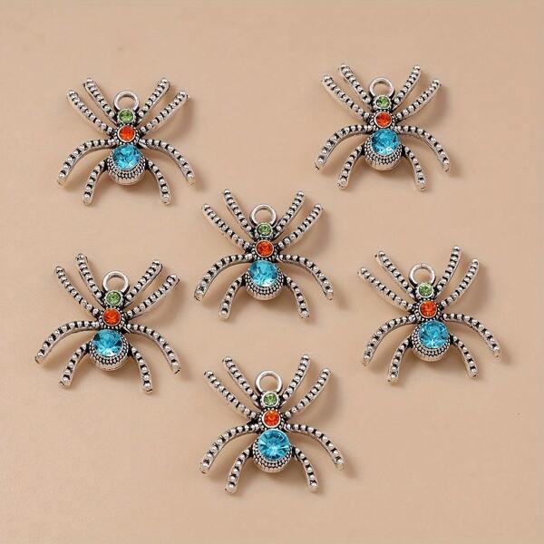 10/20 piezas de diseño de alta gama Colgante de araña de cristal Rhinestone Collar Llavero Accesorios decorativos DIY