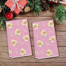 40*60cm Weihnachts-Geschirrtuch, süßes Weihnachtsmann-Muster dekoratives Handtuch, saugfähiges Reinigungstuch für Weihnachtsküche & Bad, Doppelnutzen Feiertags-Dekorationstuch - Verschiedenfarbig - Übersicht 11