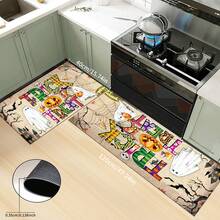 1 pieza Felpudo de Halloween, estampado abstracto de fantasma, animal y calabaza de dibujos animados, antideslizante de diatomita, alfombra de cocina, felpudo, alfombra rectangular impresa en 3D, adecuada para sala de estar, dormitorio, pasillo, baño, lavandería, decoración del hogar interior y exterior - Multicolor - Ver 20