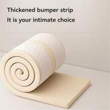 1 pieza Panel de pared de espuma suave, decoración de pared de dormitorio extra suave y gruesa, protector de cabecera, protector decorativo de esquina para sala de estar y dormitorio - Tira protectora extra ancha y extra gruesa tipo W para el hogar