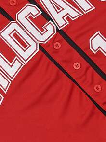 Áo bóng chày nam Wildcats #14 Troy Bolton Movie Stitched Jersey - Đỏ - Xem 3