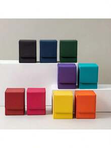 可堆叠卡片收纳盒，100 个插槽，简约设计，适用于梦幻卡牌宝藏 WS 等纸牌游戏 - 多顏色 - 查看 6