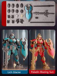13 Movable Joints Arthur King Lich King Knight Robot Action Figure Assembling Toy Model, Gift For Boys