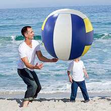 Aixiangru 2米充气沙滩排球，儿童户外游戏玩具，公司团队建设，节日派对装饰，气氛道具，派对用品，儿童互动，60厘米 - 排球 - 查看 3