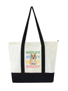 Personalized Custom Dog Mom Tote Bag – Custom Pet Face & Name Canvas Bag,Personalized Dog Mom Tote,Custom Dog Tote, Pet Portrait Bag, Personalized Pet Gift, Dog Lover Gift, Pet Owner Tote, Animal Lover Bag, Custom Canvas Bag,School Supplies,Back To School,School Gift,For Office,For School,For Classroom,For Teacher Gifts,For University,For Colleague,For Dorm Rooms,For Teacher,For Boys And Girls,Underclassmen,All-Purpose,Large Capacity,Versatile,Multifunction,Colorful,Cute,Adorable,Contracted,Funny,Kawaii,Y2K,Minimalist,Commuting,Business Casual,Basics,Custom,Personalized,Unique,Customized,Ideal Gifts For Him,Ideal Gifts For Her,Her,Family,Friends,Girlfriend,For Anniversaries,For Birthdays,For Holiday/ Vacation,For Outdoors/Outings/Travel/Hiking/Stadium/Sports/Climbing,For Business/Commute/Work/Office