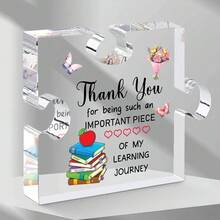 Acrylic Plaque, Teacher's Day, Christmas, Birthday Gift For The Best Teacher - Clear - View 3