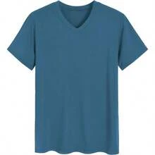 Latuza Men's Soft Pajama Set Viscose Short Sleeves Top With Pants