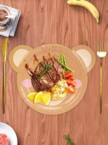 10pcs/20pcs/50pcs Brown Teddy Bear Paper Plates Fun Bear Shaped Birthday Cake Plates Dinner Food Snack Paper Plates Trays And Festive Dinnerware For Picnics Themed Celebrations With Friends And Family Babe Shower Birthday Decorations - Multicolor - View 4