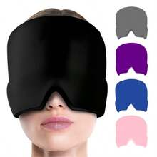 Relief Cap, Gel Cooling Eye Mask, Cooling Gel Relief , Hot/Cold Therapy, Cold Compress For Head, Headache Eyes Mask For Sinus, Puffy Eyes, Tension And Stress Relief