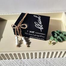 قطعة واحدة من مجموعة كتب زخرفية خشبية، كتب مزيفة ريفية بلون أبيض وأسود مشوه مزينة بخرز وشرابات، مصنوعة يدويًا من خشب الأرز مع شعارات إلهامية، بشكل مستطيل قابل للتثبيت، مناسبة لطاولة القهوة والمدفأة والرف والصينية وغرفة المعيشة ومكتب المنزل والمكتب والدراسة والرف الكتب والعرض على الطاولة، هدية عيد الميلاد والزفاف والاحتفال بالمنزل الجديد، بطراز قديم وحديث وبسيط وفني ديكو، ديكور منزلي عام - متعدد الألوان - مشاهدة 8