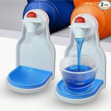 Set 4 Contenitori Per Detersivo In PET Da 1,9 L Con Pompe, Tappi E 36 Etichette Impermeabili Per Lavanderia, Organizzazione Perfetta