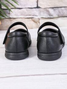 Ein Paar Kinder-Schuhe für Frühling und Herbst, modische Campus-Schuhe, Mädchen-Ballerinas, schwarze Schuhe aus Kunstleder, tägliche Freizeitkleidung, weich und bequem, Mädchen-Campus-Schuhe, Schulanfang - Schwarz - Übersicht 6