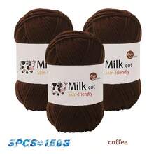 150g (Contains 3pcs) Soft Medium Thick Yarn For Handmade Knitting DIY Crafts, Handmade Gifts, Sweaters, Hats, Scarves - Multicolor - View 43