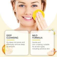 Hoygi 40 Pieces Turmeric Kojic Acid Cleansing Pads Gently Exfoliates Removal Cleanses Pores Removes Makeup Deeply Cleanses Skin Whitens Lightens Spots Maintains Facial Care - Màu vàng - Xem 6