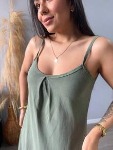 Simple Deza Tank Dress - 綠色 - 查看 3