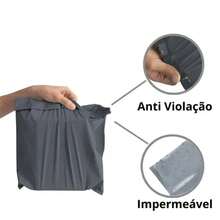 Envelope de Envio Seguro 19x25 cm – Ultra Resistente, Lacre VOID, Ideal para Correios e Logística - Preto - Visão 6