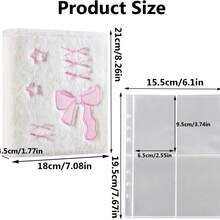 Album đựng thẻ A6 kiểu ballet hình nơ nhung, các trang bên trong dạng rời, album đựng thẻ nhỏ hình ngôi sao, 1 tập đựng thẻ ảnh Kpop hình nơ ngôi sao nhung, tập đựng thẻ ảnh dễ thương, tập đựng thẻ ảnh Hàn Quốc, tập đựng thẻ A6 6 vòng, sách sưu tập thẻ Kpop, album ảnh dạng rời, 10 trang với 4 ngăn để đựng bìa ảnh. - Nhiều màu - Xem 11