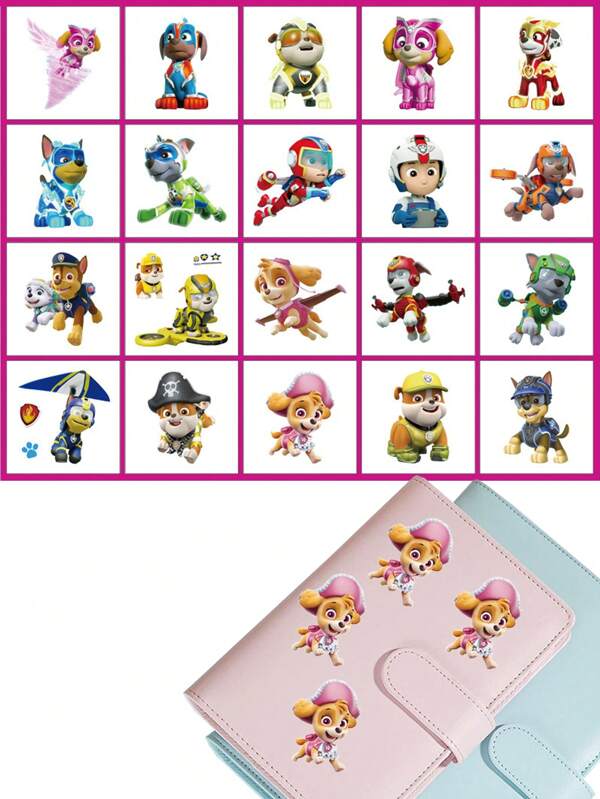 Paw Patrol 20Pcs/Set Paw Patrol Cute Kawaii Tattoo Sticker Animation Decals Funny Dog Stickers Laptop Decoration Waterproof Stickers Ryder Rubble Chase Skye Rocky Easy To Use, Suitable For Ladies To Attend Parties, Gatherings And Daily Use, Can Be Used For Tattoos On Abdomen, Thighs, Collarbone, Back And Other Parts, Temporary Tattoos