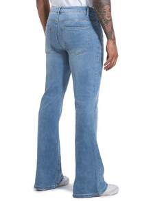 Men's Bell Bottom Jeans 60s 70s Outfits For Men,Mens Bell Bottoms Pants Flare Jeans Light Blue - Medium Wash - View 4