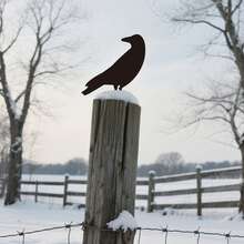 Decoración navideña y de Halloween, adornos festivos, accesorios para el hogar, decoraciones para fiestas, piezas para la mesa, placas decorativas - talla grande la elegante decoración de pájaro negro en silueta: una opción ideal para jardines al aire libre, patios y cercas. Elaborada en acrílico premium de tamaño perfecto, se instala en momentos y aporta belleza natural a cualquier espacio.