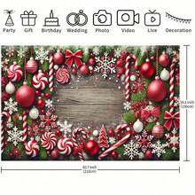 O pânză de fundal cu bucurie de Crăciun, decor de sărbători versatil pentru petreceri de Crăciun, evenimente interioare și exterioare, decor pentru casă, decor pentru grădină și curte și sărbători în aer liber, creând scene vibrante de festival.