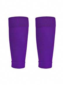 1 Pair Youth Sports Leg Sleeves, Children's Football Leg Warmers, Sports Knee Pads Anti-Friction Leg Warmers, Suitable For Children Aged 10-16 For Outdoor Activities - Multicolor - View 20