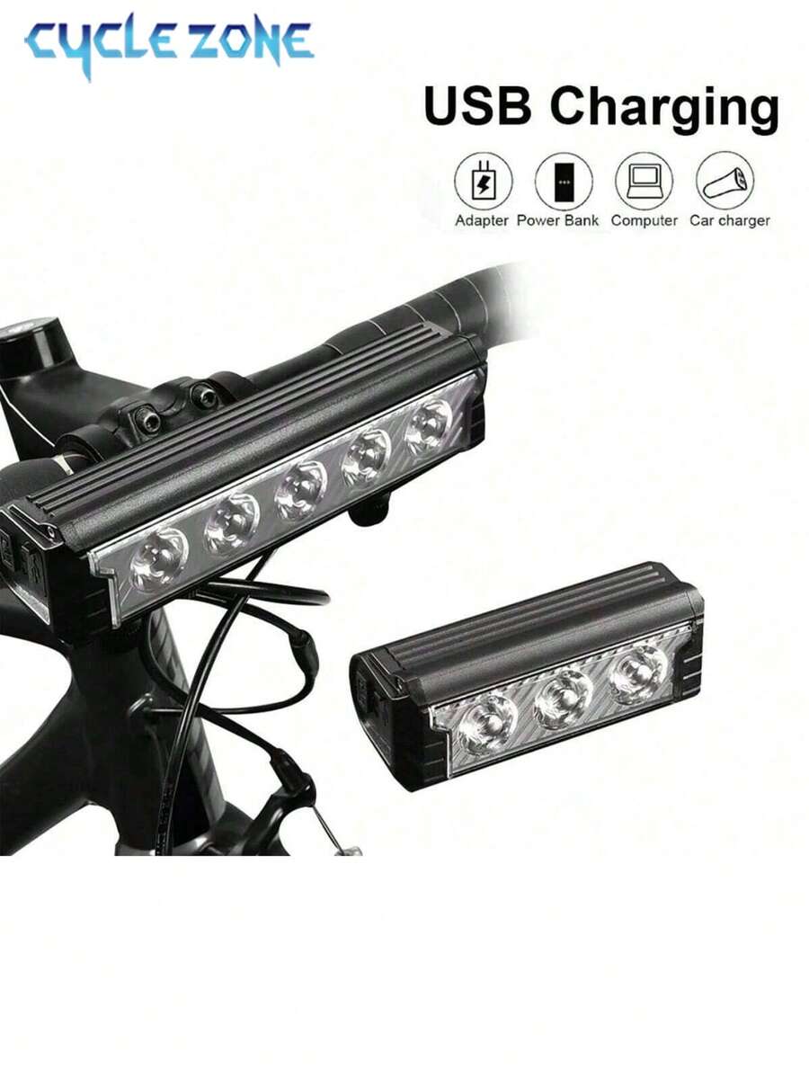 Rechargeable Bicycle Light - Super Bright Bike Headlight, Bicycle Flashlight For Night Riding