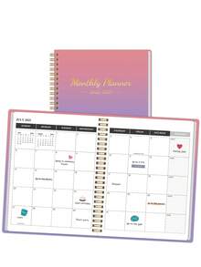 2026-2027年日历笔记本，三年简易螺旋装订月度计划本，大方格，适用于日程安排、目标规划、笔记和提醒，非常适合办公室、家庭、返校季、教师节礼物、2026年新年礼物