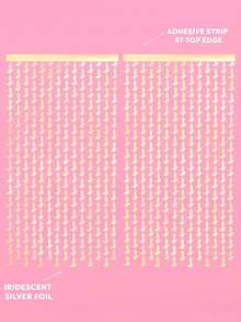 2 paquetes de decoraciones para fiesta del oeste - Decoraciones para fiesta de rodeo, decoraciones de botas en el suelo de 3.3ft X 6.6ft para despedida de soltera, cumpleaños, fotomatón, tema de rancho, ducha nupcial - Telón de fondo de oropel metálico y decoraciones para boda campestre