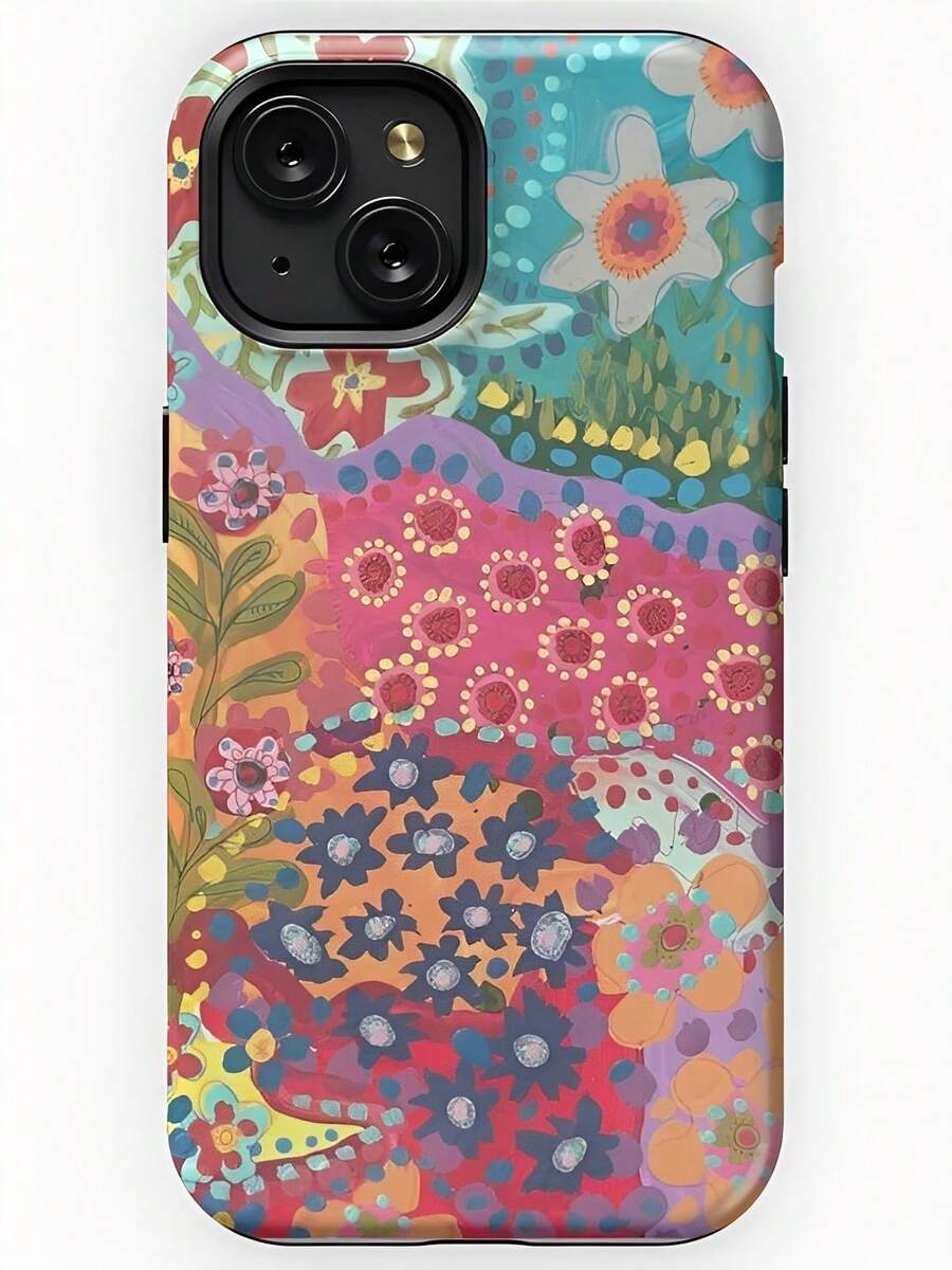Ocean Style Collage Pattern Colorful Girls College Style 2 In 1 Film Phone Protective Case - Compatible With IPhone16,16plus,16promax,15Plus,15Pro,15ProMax,14,14Plus,14Pro,14ProMax,13,13Pro,13ProMax,12,12Pro,12ProMax,11,11Pro,11Pro Max,And Galaxy S25/S25 Plus/S25 Ultra/S24/S24 Plus/S24 Ultra/S24 FE/S23/ S23+/S23 Ultra/S22/S22+/S22 Ultra/S21/S21+/S21 Ultra/S20 Is A Thoughtful Birthday Gift For Your Girlfriend, Boyfriend And Friends. - 彩色 - 查看 1