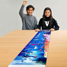 1 Set 120 cm Wissenschafts-Popularisierungs-Bildungs-Curling-Spielset - Wissenschafts-Popularisierungs-Bildungs- und Spaßspiel für Familien & Kinder ab 6 Jahren - Ideales Weihnachts-, Halloween- oder Spielgeschenk