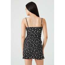 SELECT Mono Ditsy Print Milkmaid Dress - Multicolor - View 4