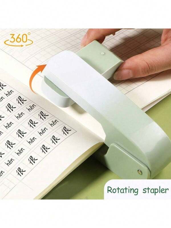 360° Rotatable Stapler, High-Quality Large Student Stapler, Effortless Office Stapler, Can Staple Up To 20 Pages At Once