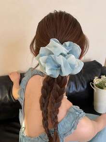 3条扎染发圈，柔软甜美，多功能发绳，可作发髻配饰，适合返校、洗脸、运动、居家美妆等场合，女士配饰礼品，马尾辫发饰，弹性发带 - 彩色 - 查看 8