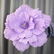 1pc Giant Rose Flowers,Huge Artificial Flowers,Velvet Peony Fake Flower,Creative Gift Handmade Rose For Wedding Anniversary, Valentine's Day, Mother's Day Wedding Display - Multicolor - View 7