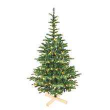 Artificial Creative Mixed Christmas Tree - Christmas Tree With Warm White LED String Lights, Contains 4 Sizes (5ft/6ft/7ft/8ft), Made Of High-Quality PE/PVC Material, With A Sturdy Wooden Tripod, Suitable For Christmas Party Decorations, Office, Home Display