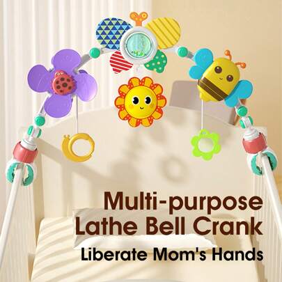 1pc Baby Bed Bell, Infant Soothing Bed Hanging Toy, Adjustable Length Suspension/Available For Car Seats, Stroller Pendant, Educational Toy