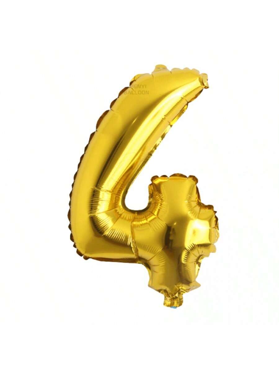 Número 4 de oro de 32 pulgadas